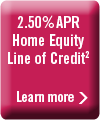 2.50%APR Home Equity Line of Credit
